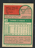 1975 Topps Baseball #020 Thurman Munson Yankees EX-MT 542362