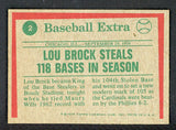 1975 Topps Baseball #002 Lou Brock HL Cardinals EX 542368