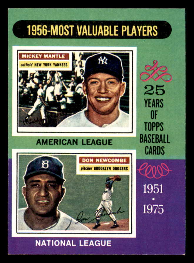 1975 Topps Baseball #194 Mickey Mantle Don Newcombe EX-MT 542373