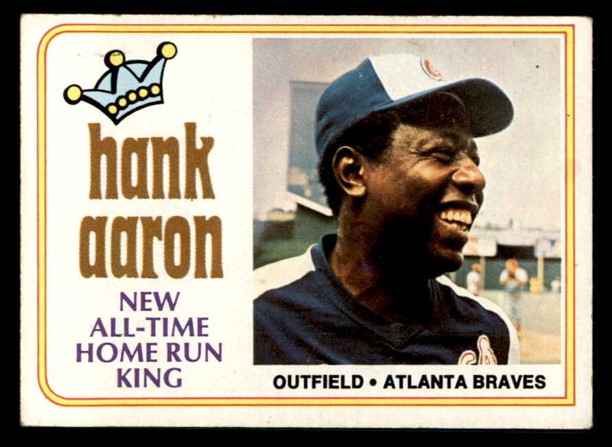 1974 Topps Baseball #001 Hank Aaron Braves VG-EX 542374