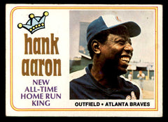 1974 Topps Baseball #001 Hank Aaron Braves VG-EX 542374
