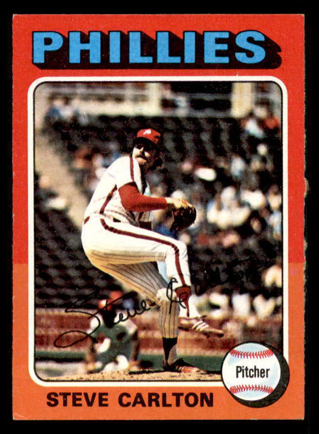 1975 Topps Baseball #185 Steve Carlton Phillies EX 542378
