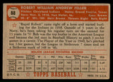 1952 Topps Baseball #088 Bob Feller Indians VG 542383