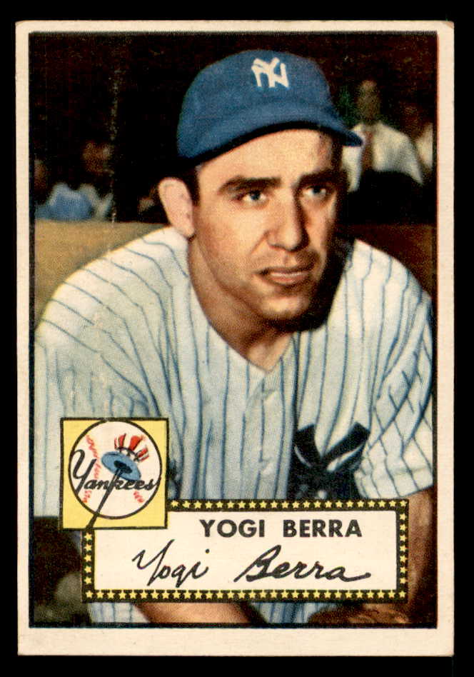 1952 Topps Baseball #191 Yogi Berra Yankees Good trimmed 542387