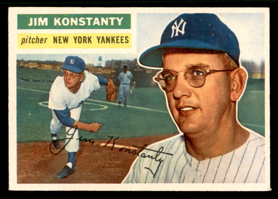 1956 Topps Baseball #321 Jim Konstanty Yankees EX-MT 542389
