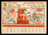 1956 Topps Baseball #049 Pedro Ramos Senators EX-MT White 542391