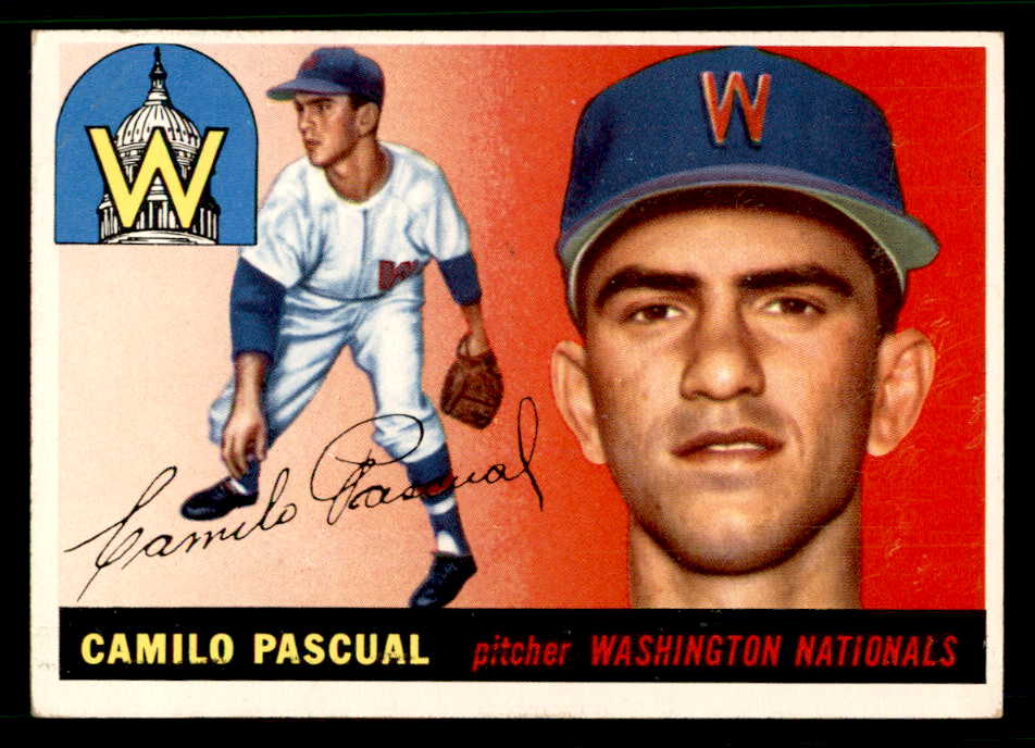 1955 Topps Baseball #084 Camilo Pascual Senators EX-MT 542395