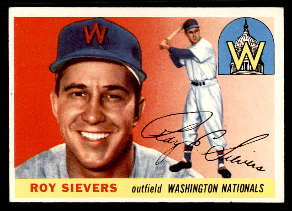 1955 Topps Baseball #016 Roy Sievers Senators EX-MT 542396