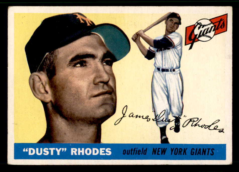 1955 Topps Baseball #001 Dusty Rhodes Giants EX 542401