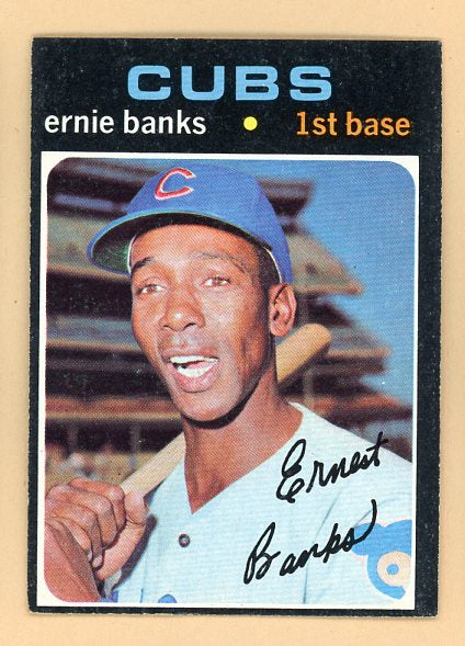 1971 Topps Baseball #525 Ernie Banks Cubs EX-MT 542411