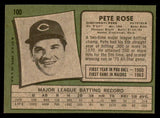 1971 Topps Baseball #100 Pete Rose Reds EX-MT 542412