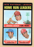 1971 Topps Baseball #066 N.L. Home Run Leaders Johnny Bench EX-MT 542414