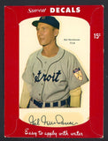 1952 Star Cal Decals 1 #072B Hal Newhouser Tigers 542435