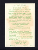 1952 Star Cal Decals 1 #076B Ferris Fain A's no envelope 542442