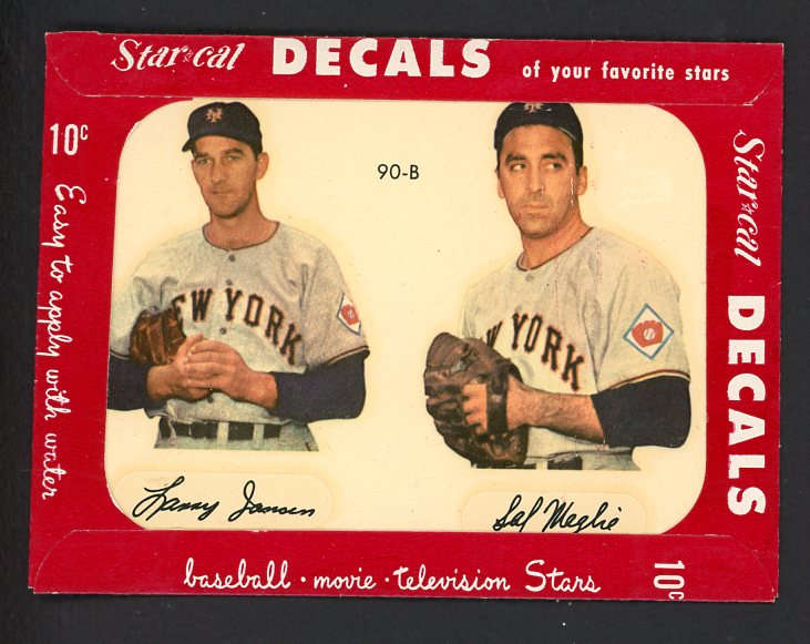 1952 Star Cal Decals 2 #090B Larry Jansen Sal Maglie 542470