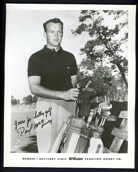 1950's-70's Wilson Advisory Staff Paul McGuire Golf EX 542533