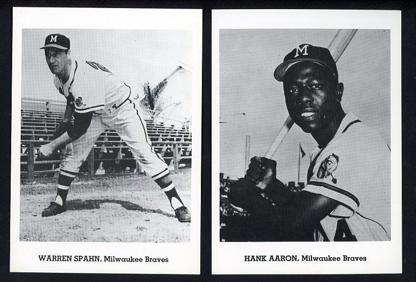 1962 Jay Publishing Milwaukee Braves Complete Set Aaron Spahn 542543