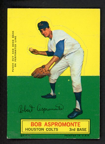 1964 Topps Baseball Stand Ups Bob Aspromonte Colt .45s EX+/EX-MT 542548
