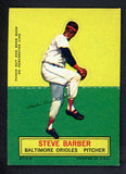 1964 Topps Baseball Stand Ups Steve Barber Orioles EX-MT 542551
