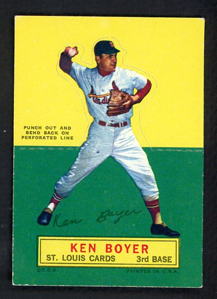 1964 Topps Baseball Stand Ups Ken Boyer Cardinals EX+/EX-MT 542553