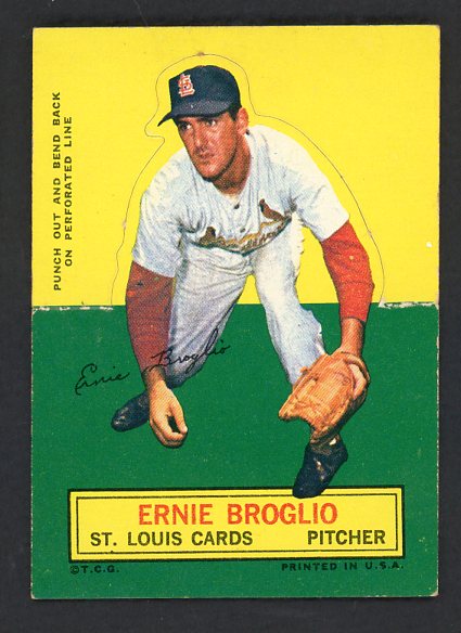 1964 Topps Baseball Stand Ups Ernie Broglio Cardinals NR-MT 542555