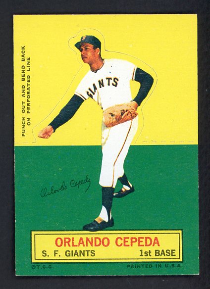 1964 Topps Baseball Stand Ups Orlando Cepeda Giants NR-MT 542559