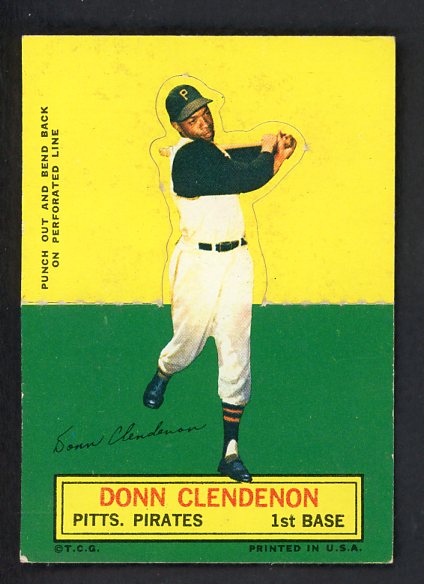 1964 Topps Baseball Stand Ups Donn Clendenon Pirates EX 542563