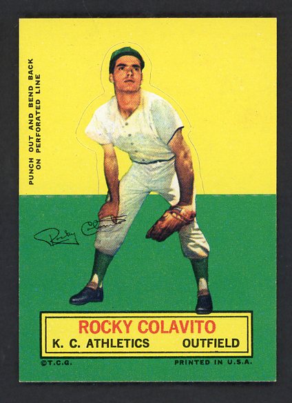 1964 Topps Baseball Stand Ups Rocky Colavito A's NR-MT 542564