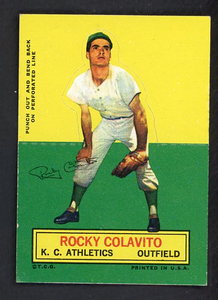 1964 Topps Baseball Stand Ups Rocky Colavito A's EX-MT 542565