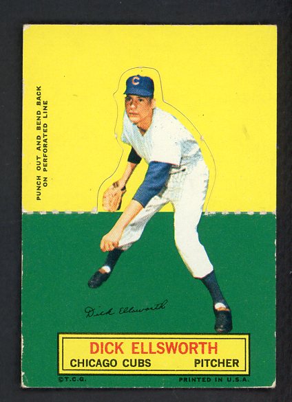 1964 Topps Baseball Stand Ups Dick Ellsworth Cubs VG-EX 542568