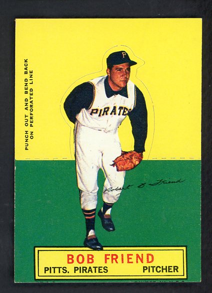 1964 Topps Baseball Stand Ups Bob Friend Pirates EX-MT 542571