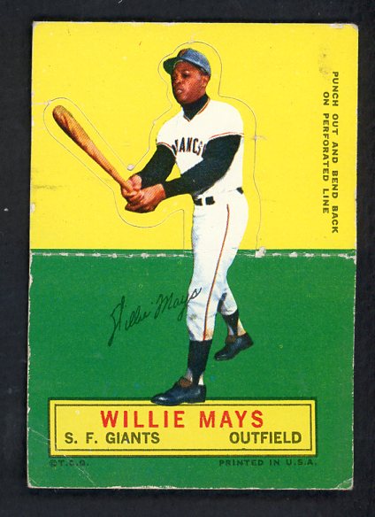1964 Topps Baseball Stand Ups Willie Mays Giants VG 542589