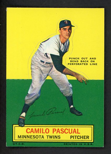 1964 Topps Baseball Stand Ups Camilo Pascual Twins NR-MT 542593