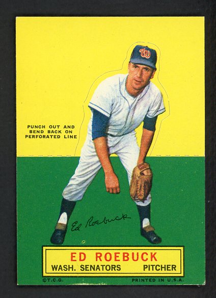 1964 Topps Baseball Stand Ups Ed Roebuck Senators EX 542604