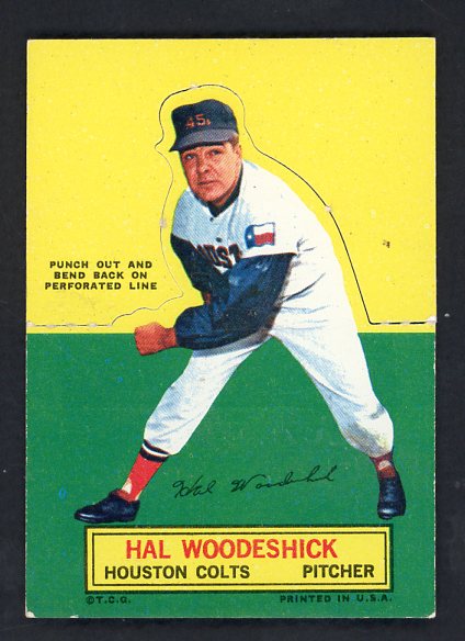 1964 Topps Baseball Stand Ups Hal Woodeshick Colt .45s EX 542615