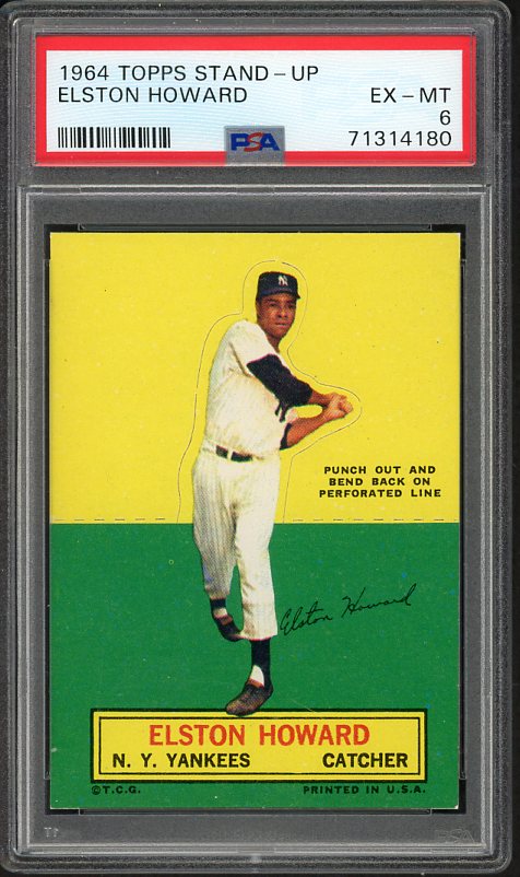1964 Topps Baseball Stand Ups Elston Howard Yankees PSA 6 EX-MT 542618