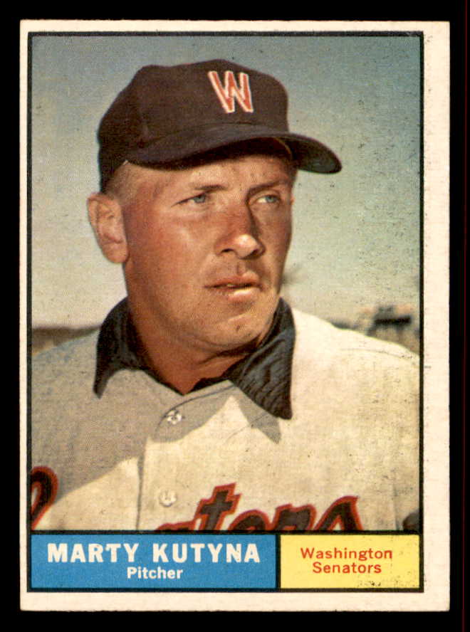 1961 Topps Baseball #546 Marty Kutyna Senators EX-MT 542629