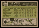 1961 Topps Baseball #548 Ted Wills Red Sox EX-MT 542631