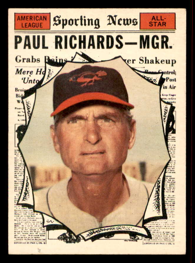 1961 Topps Baseball #566 Paul Richards A.S. Orioles EX-MT 542634