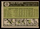 1961 Topps Baseball #533 Jack Curtis Cubs EX+/EX-MT 542636