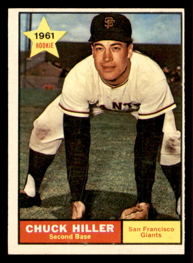1961 Topps Baseball #538 Chuck Hiller Giants EX+/EX-MT 542637