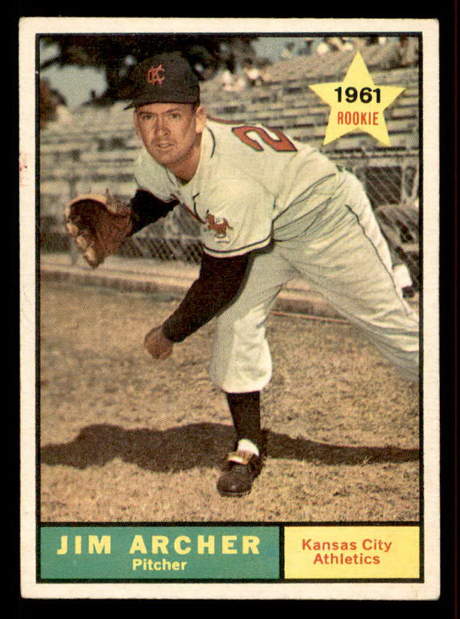 1961 Topps Baseball #552 Jim Archer A's EX+/EX-MT 542640