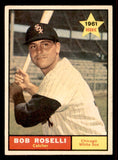 1961 Topps Baseball #529 Bob Roselli White Sox EX 542646