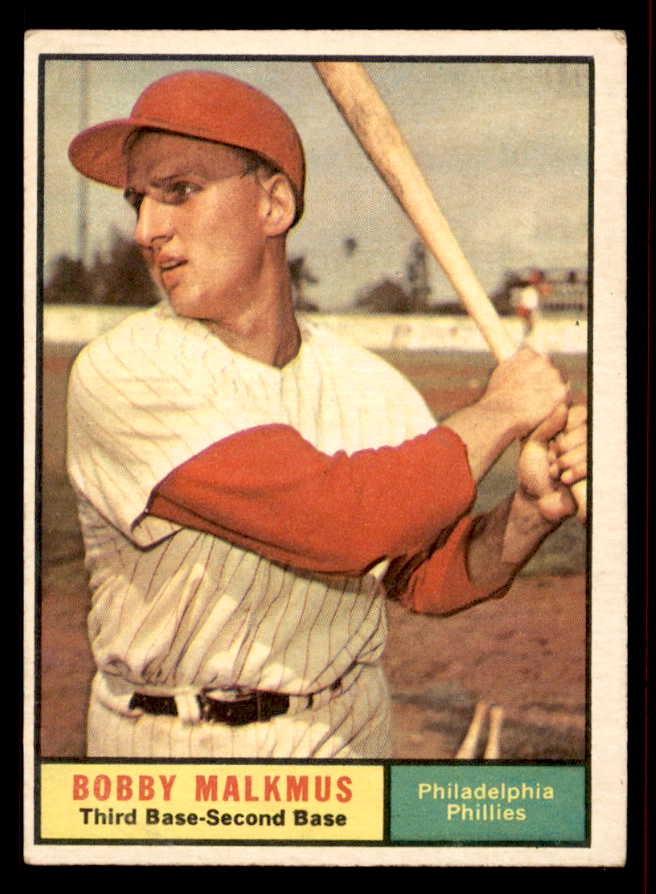 1961 Topps Baseball #530 Bobby Malkmus Phillies VG-EX/EX 542650
