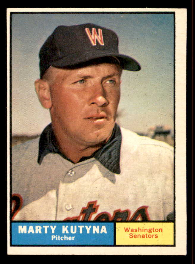 1961 Topps Baseball #546 Marty Kutyna Senators VG-EX/EX 542651