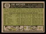 1961 Topps Baseball #552 Jim Archer A's VG-EX/EX 542653