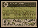 1961 Topps Baseball #561 Charley James Cardinals VG 542657