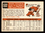 1959 Topps Baseball #532 Mark Freeman A's VG-EX/EX 542663