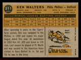 1960 Topps Baseball #511 Ken Walters Phillies NR-MT 542664