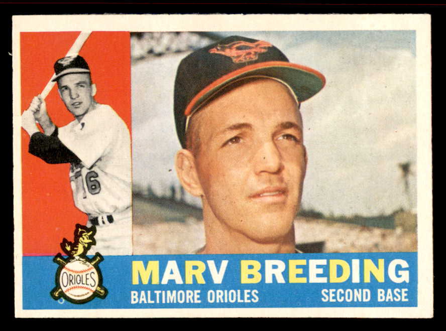 1960 Topps Baseball #525 Marv Breeding Orioles NR-MT 542670